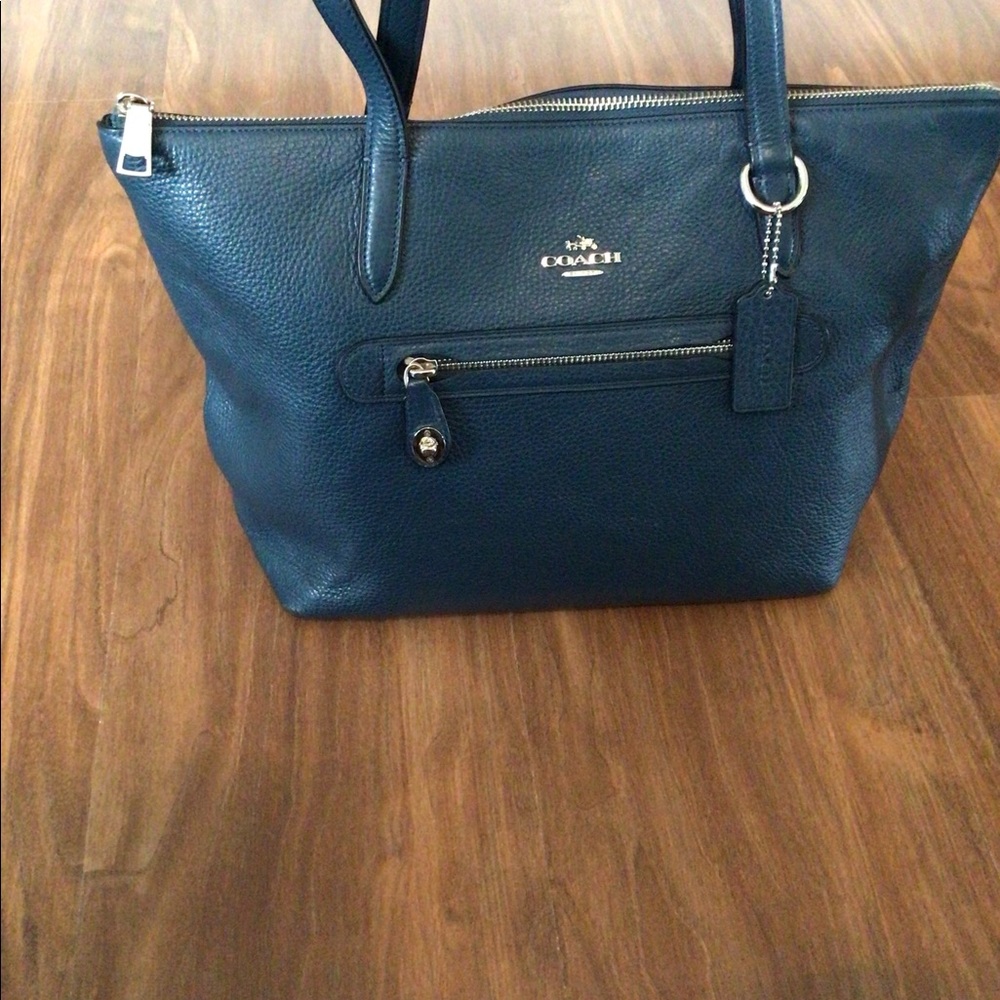 Coach Mineral Pebble Leather over-the-shoulder bag